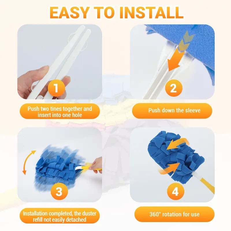 ✨ 360° Electrostatic Duster Refills — The Sustainable Choice for a Dust-Free Home