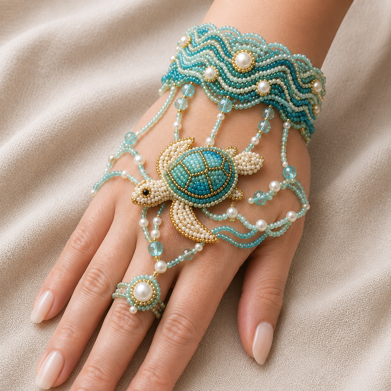 🔥 49% OFF – DIY Beaded Hand Bracelet Kit – Create Your Own Wearable Art🔥Last 4 hours🔥BUY 3 GET 1 FREE (Add 4 Pcs To Cart)