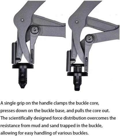 Car Clip Pliers & Trim Removal Tool, Spring-Loaded Fastener Rivet Remover for Auto Door Panels