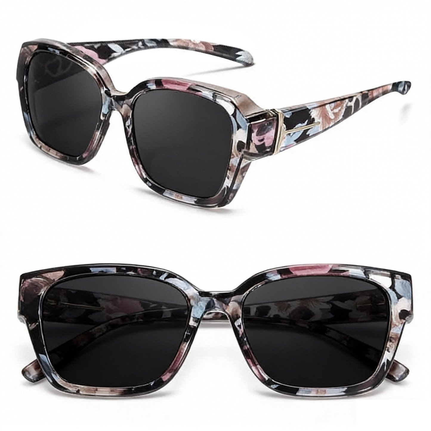 🎉LAST DAY - BUY 1 GET 1 FREE😎2026 New Polarized UV400 Protection Trendy Round Cat-eye Sunglasses 🕶️