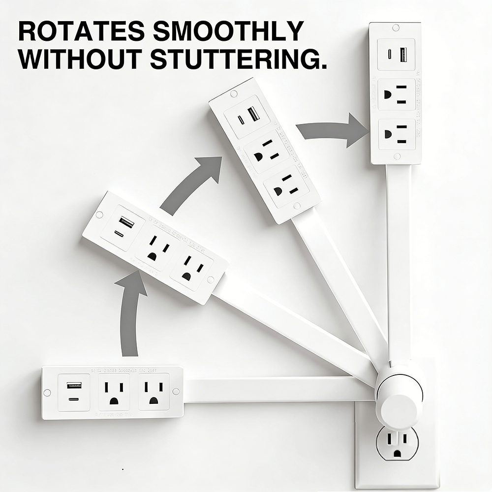 🔌 Extendable Power Outlet – Reach Power Anywhere, Instantly