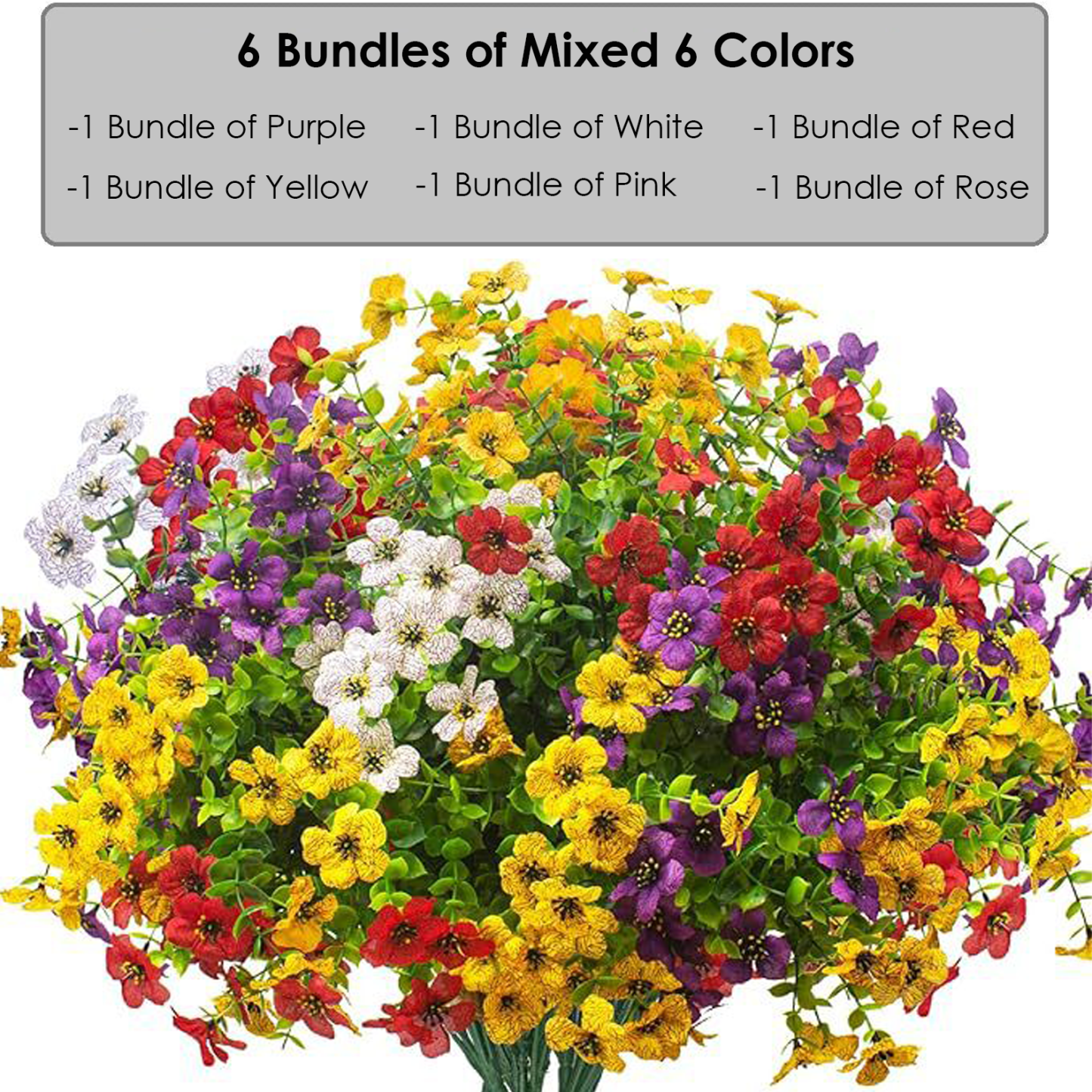 💥Only $1.98Last Day Promotion!🌺UV Resistant Colorful Artificial Flower🌺