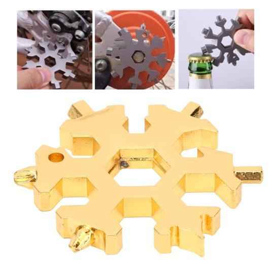 🎁New Multifunctional 18-in-1 Snowflake Wrench