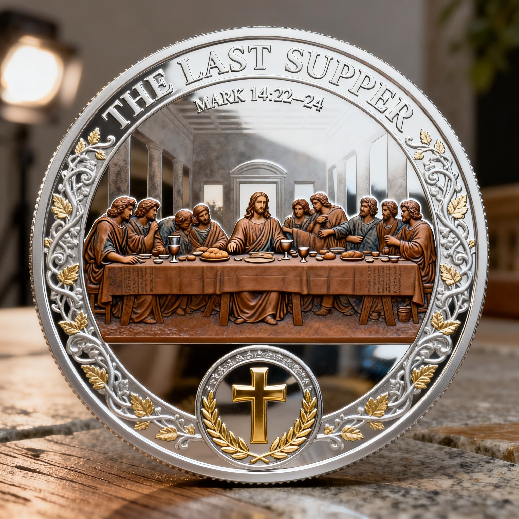 ❤Last Day 60% OFF - ✝️ The Last Supper Christian Commemorative Coin