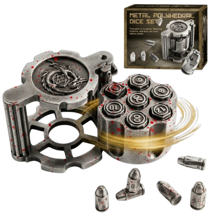 🔥LAST DAY 59% OFF🔥-🚀 Metal Bullet Dice Set🔥