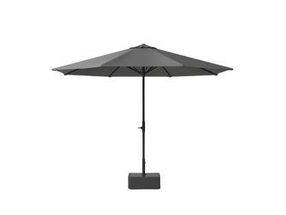 Ombrellone da Giardino Tondo Antracite 300cm Tessuto Poliestere