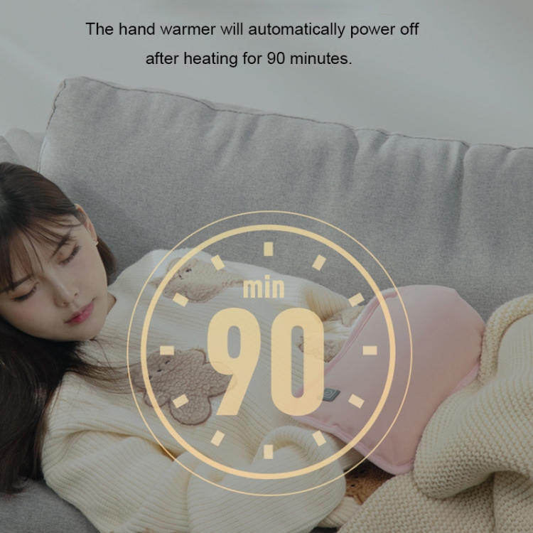 无水型石墨烯热水袋充电式暖手宝暖水袋毛绒布套，款式： 手套款1档（墨绿色） - B3