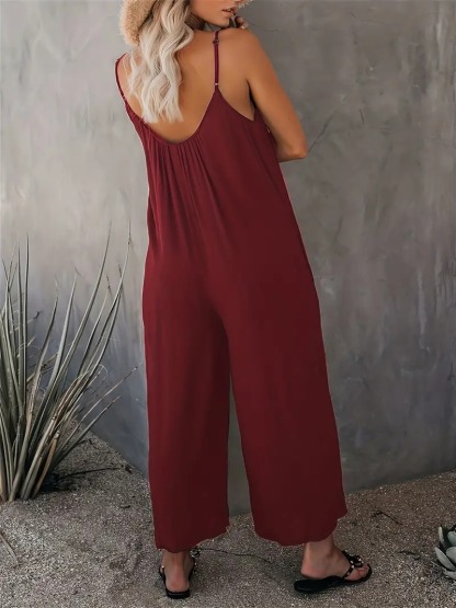 Boho Spaghetti Ruched Jumpsuit, Casual Sleeveless Long Length Wide Leg Jumpsuit, Women's Clothing 55,169 reviews 4.6 All reviews are from verified purchases Item reviews (10,683) Provider reviews (55,169) Top 1% rated in Women's Jumpsuits Small 2 % True