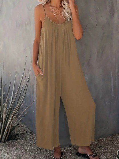Boho Spaghetti Ruched Jumpsuit, Casual Sleeveless Long Length Wide Leg Jumpsuit, Women's Clothing 55,169 reviews 4.6 All reviews are from verified purchases Item reviews (10,683) Provider reviews (55,169) Top 1% rated in Women's Jumpsuits Small 2 % True