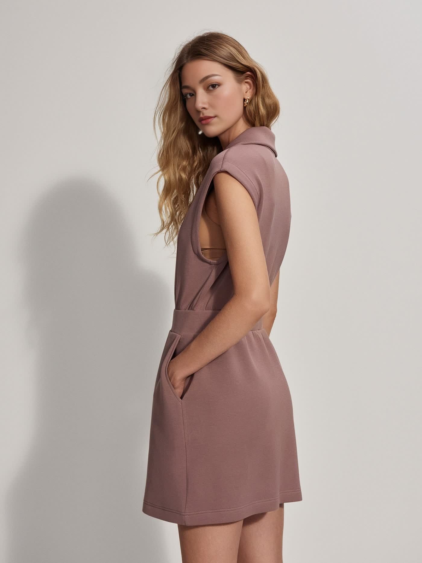Air Essentials Zip Dress (Buy 2 Free Shipping)