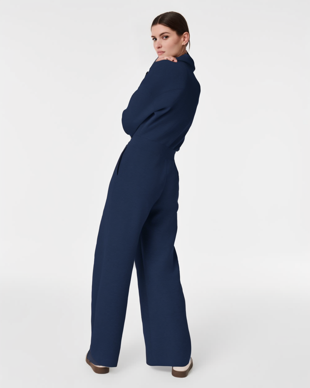 AirEssentials Long Sleeve Wide Leg Jumpsuit (Buy 2 Free Shipping)
