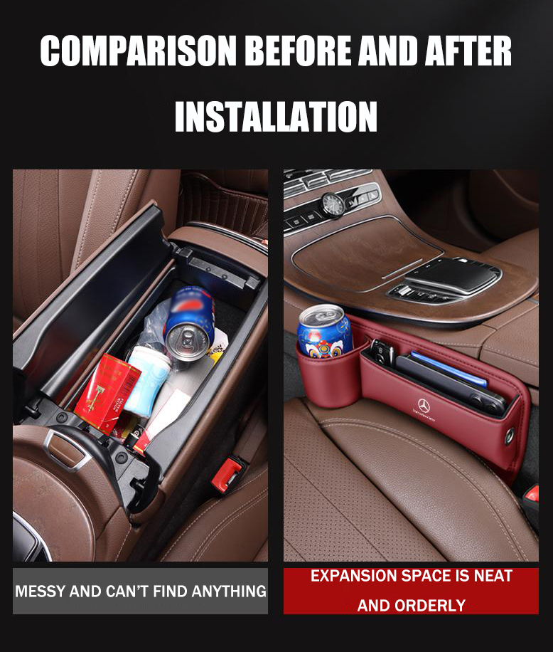 ?Starting from 50% off?Exclusive Logo Leather Car seat Storage Box