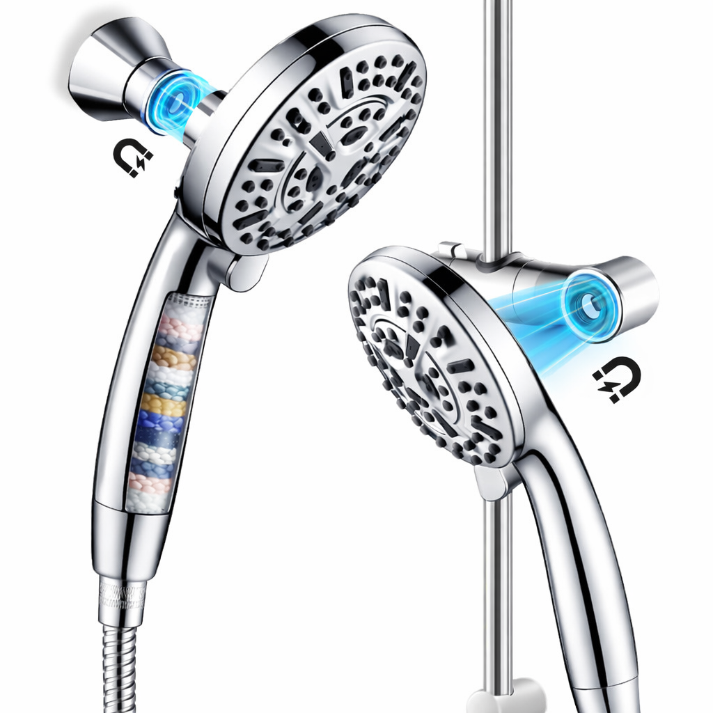 Shower head with integrated filter