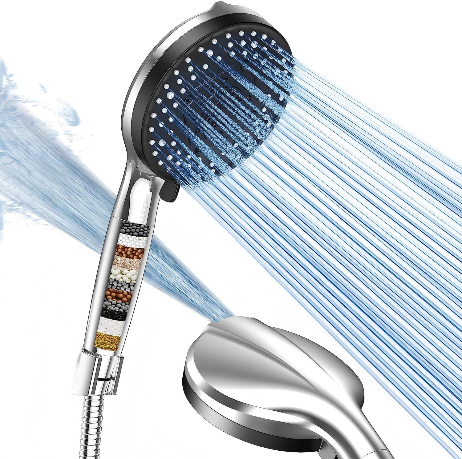 Shower head with integrated filter