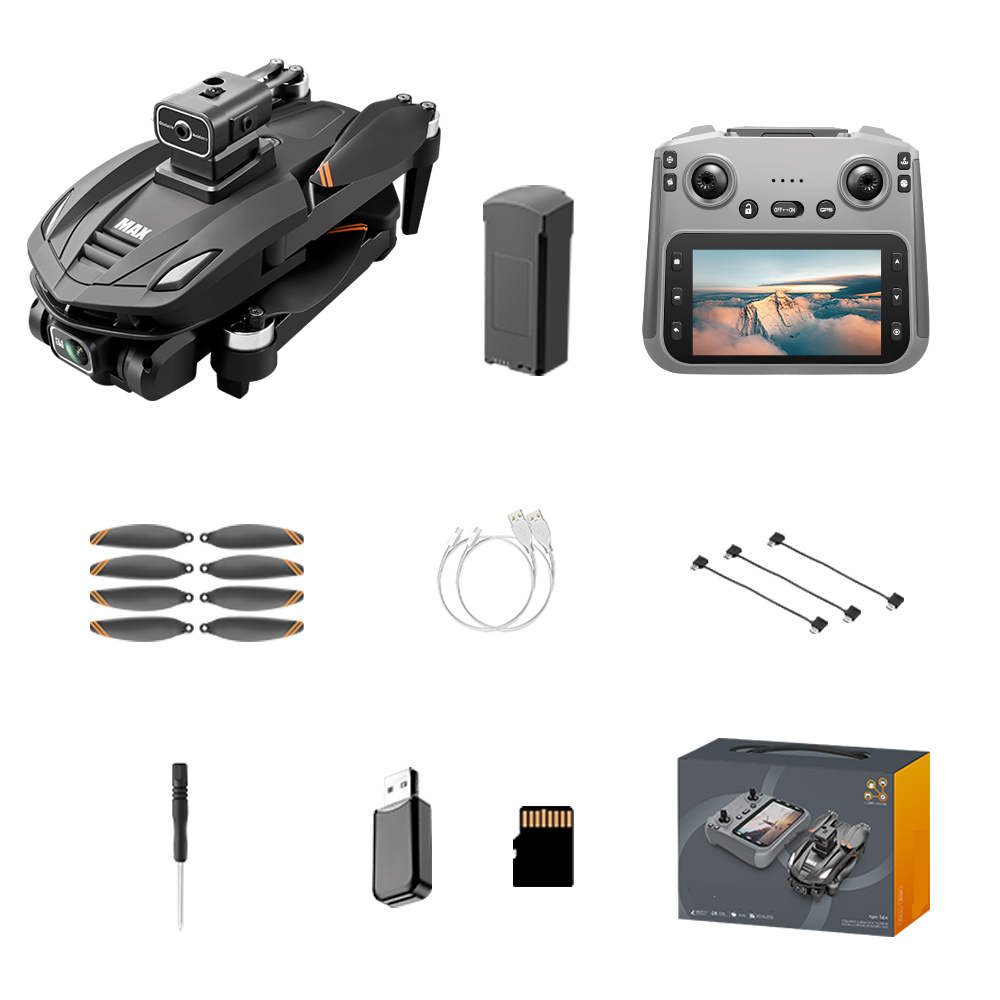  Drone with remote control, screen, and GPS