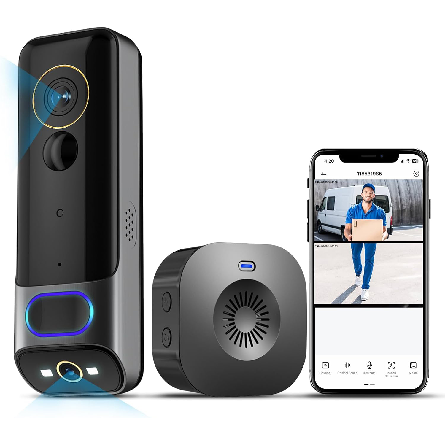 Dual-Camera Video Doorbell