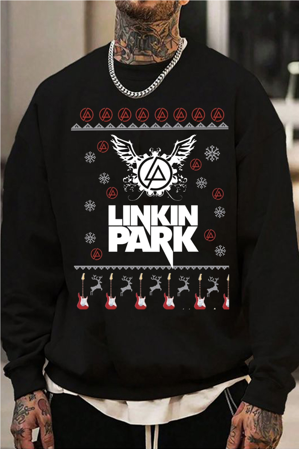 Linkinpark Ugly Christmas Sweatshirt
