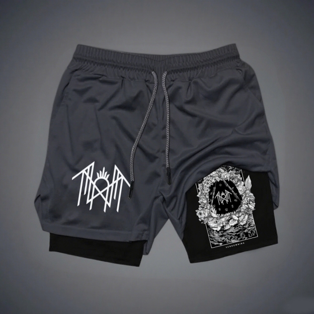 Unisex Sleep Token Printed Sports  Gym Shorts