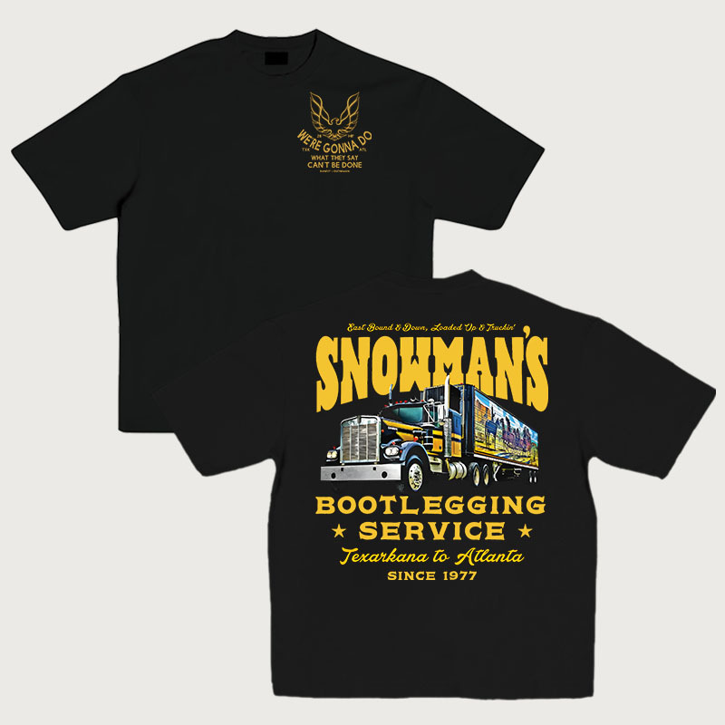 Snowman's Bootlegging Service Smokey and The Bandit 2-Side Movie Hoodie/Sweatshirt/Tshirt