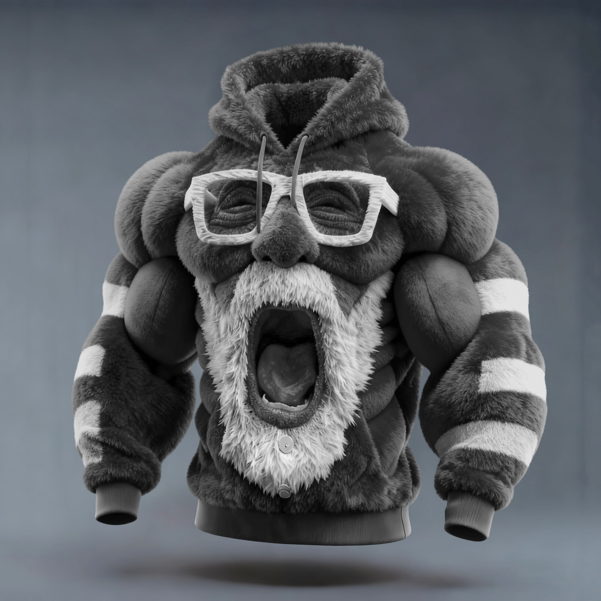 Ugly Christmas Sweater Funny Santa Claus Hooded Hoodie