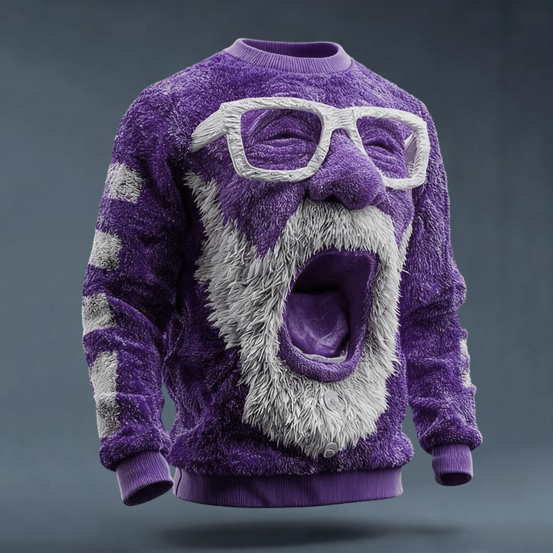 Ugly Christmas Sweater Funny Santa Claus Unisex Sweater