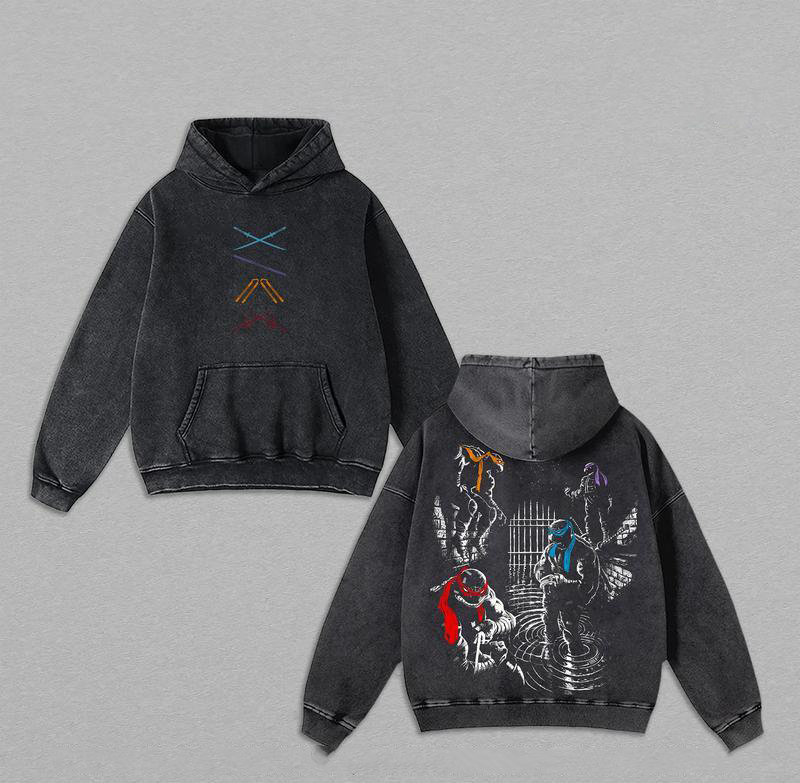 Teenage Mutant Ninja Turtles Retro Washed Hoodie