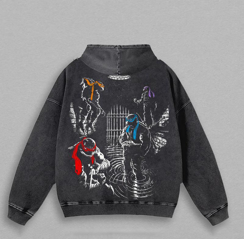 Teenage Mutant Ninja Turtles Retro Washed Hoodie