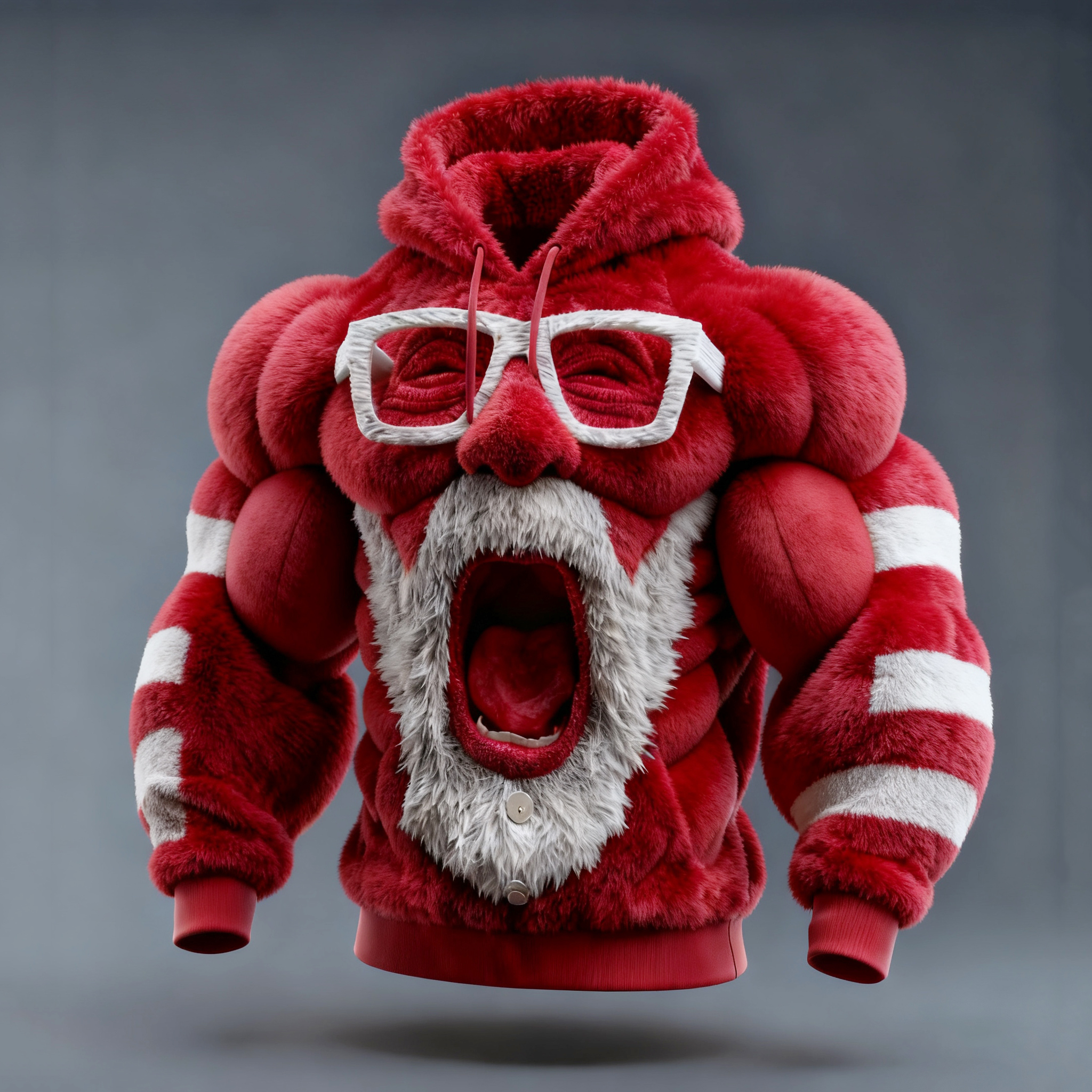 Ugly Christmas Sweater Funny Santa Claus Hooded Hoodie