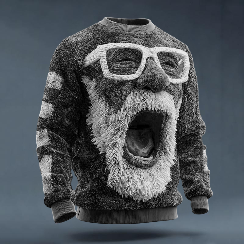 Ugly Christmas Sweater Funny Santa Claus Unisex Sweater