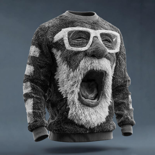 Ugly Christmas Sweater Funny Santa Claus Unisex Sweater