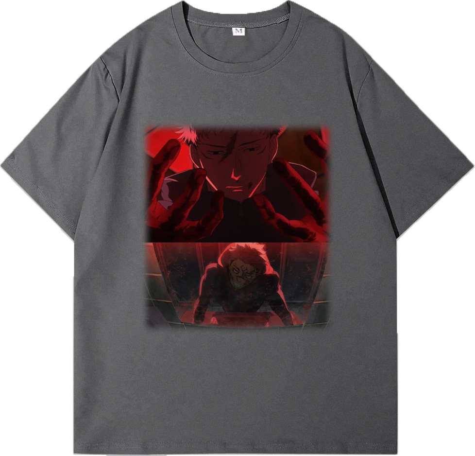 Jujutsu Kaisen Yuji Itadori and Ryomen Sukuna in the Mirror