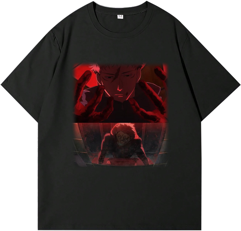 Jujutsu Kaisen Yuji Itadori and Ryomen Sukuna in the Mirror