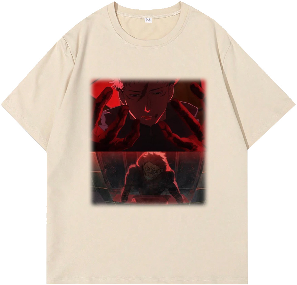 Jujutsu Kaisen Yuji Itadori and Ryomen Sukuna in the Mirror