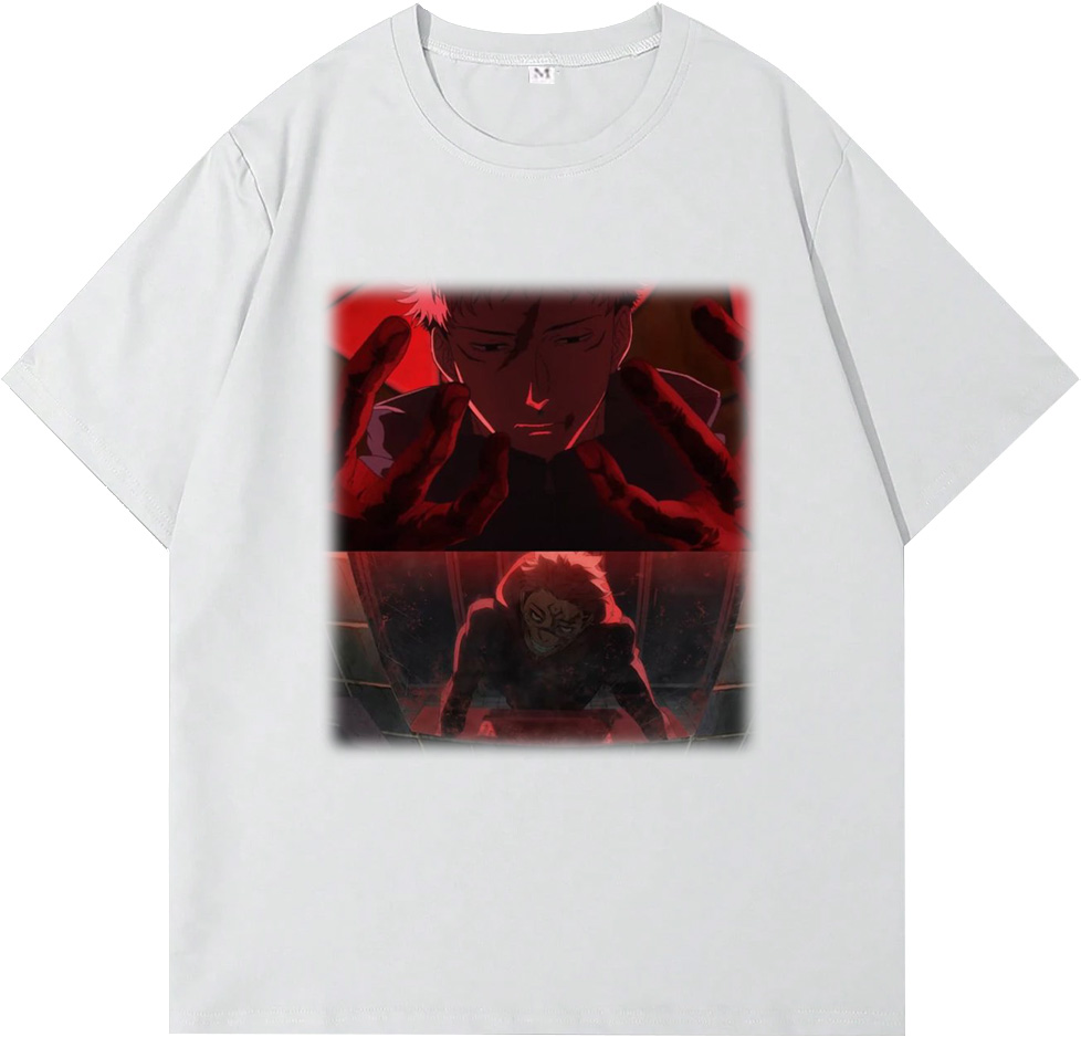 Jujutsu Kaisen Yuji Itadori and Ryomen Sukuna in the Mirror