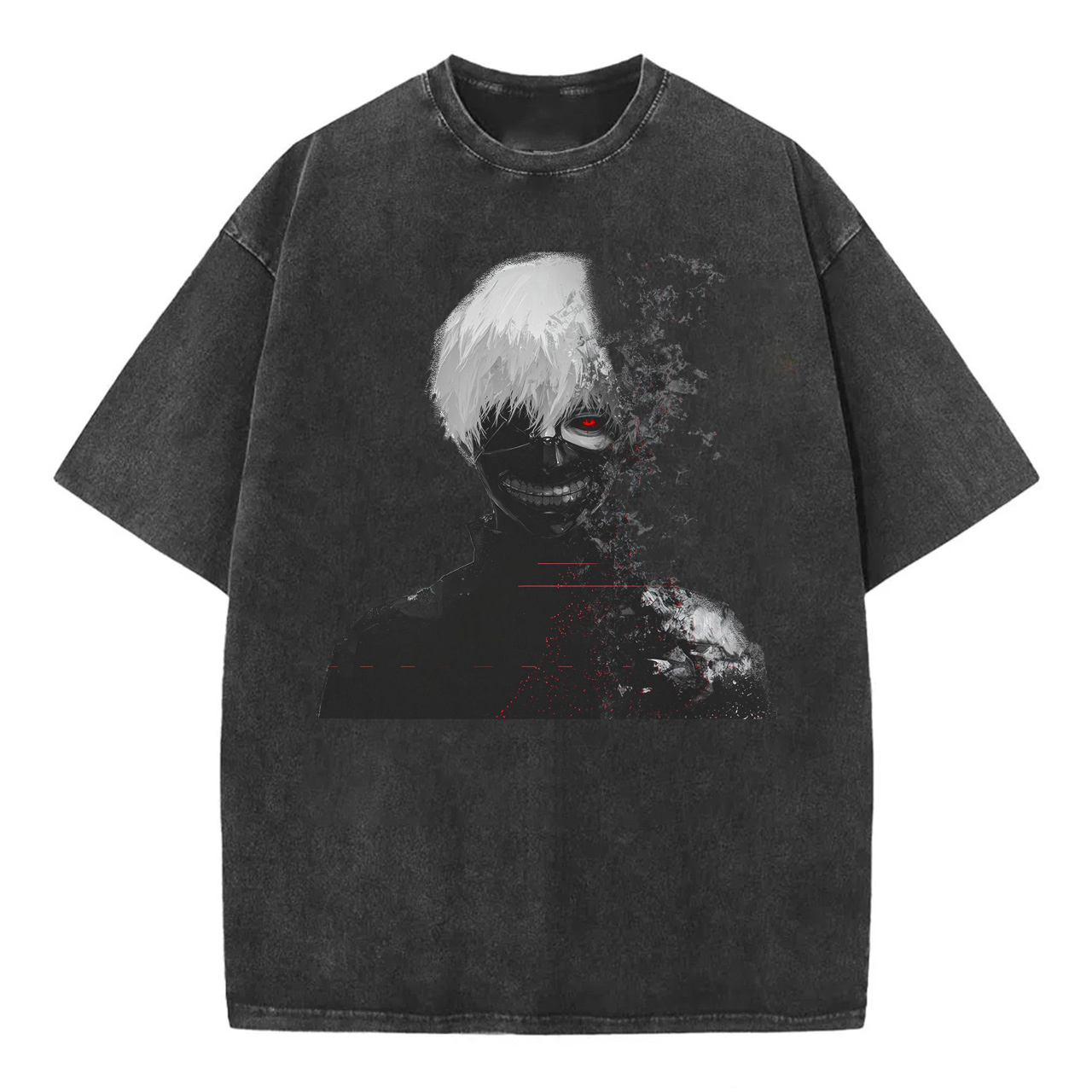 Cartoon Tokyo Ghoul Washed T-Shirts