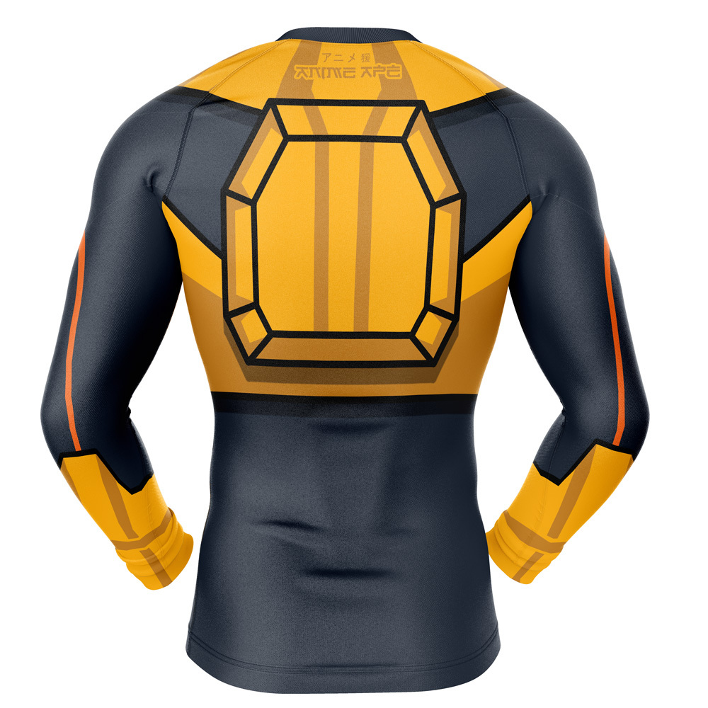 Black Samson Mech Suit Invincible Long Sleeve Rash Guard Compression S ...