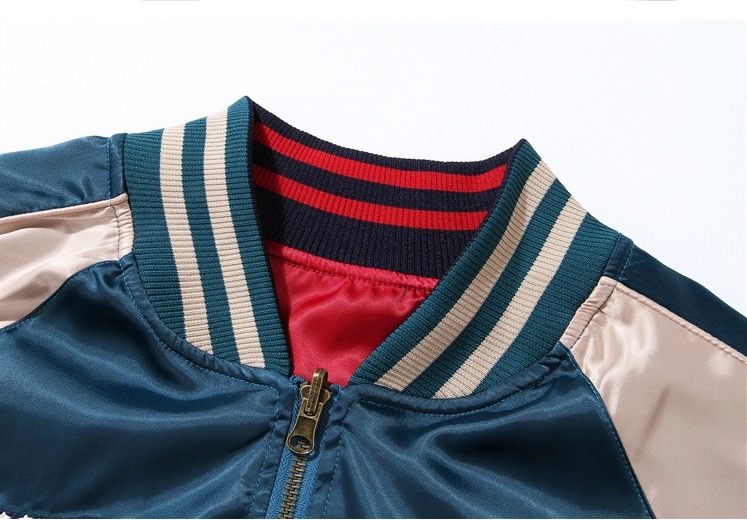 Japan Souvenir Jacket Reversible Satin US Navy Seabees Sukajan Tour