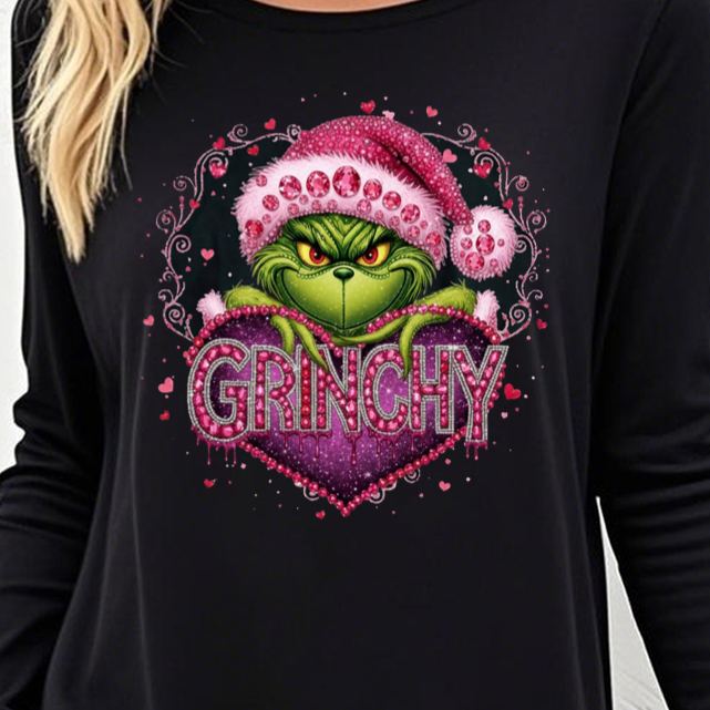 [Copy]Vintage Valentine Graphic Sweatshirt  Crew Neck  Print Sweatshirt 