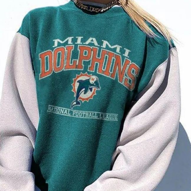 [Copy]Minnesota Vikings V-Neck Long Sleeve Retro Oversized Sweatshirt