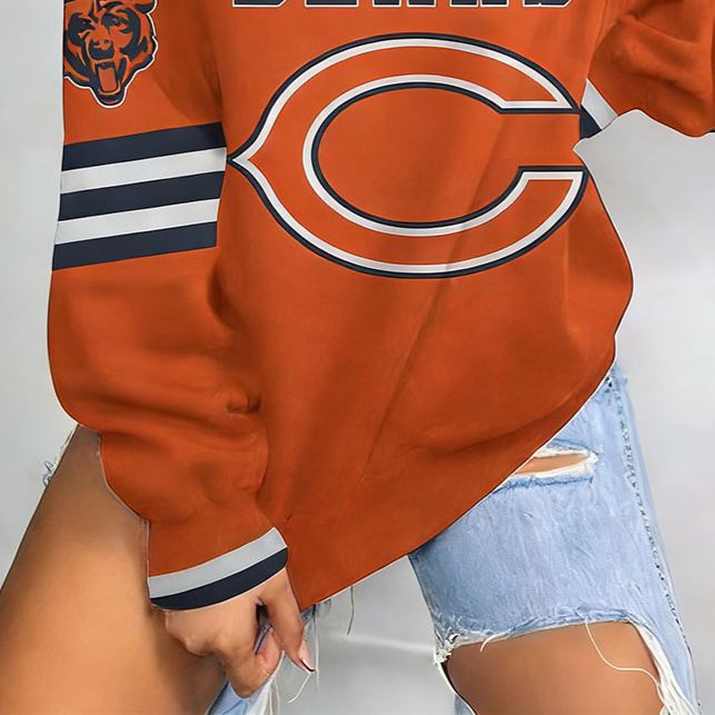 [Copy]Women'S Pittsburgh Steelers Rugby Print Long-Sleeved Sweatshirt