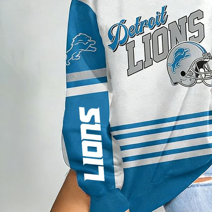 [Copy]Women's Cleveland Browns Football Print Color Blocking Long-Sleeved Sweatshirt