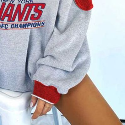 [Copy]Detroit Lions Football Print Long-Sleeved Sweatshirt