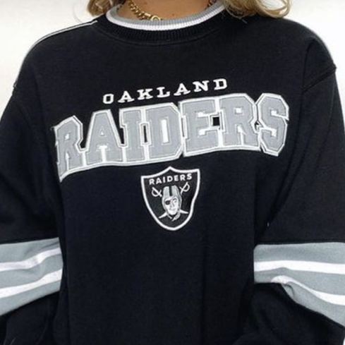 [Copy]New Orleans Saints Crew Neck Striped Sleeve Retro Sweatshirt