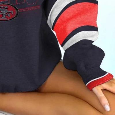 [Copy]Women's Vintage Dallas Cowboys Football Print V-Neck Long-Sleeved Sweatshirt