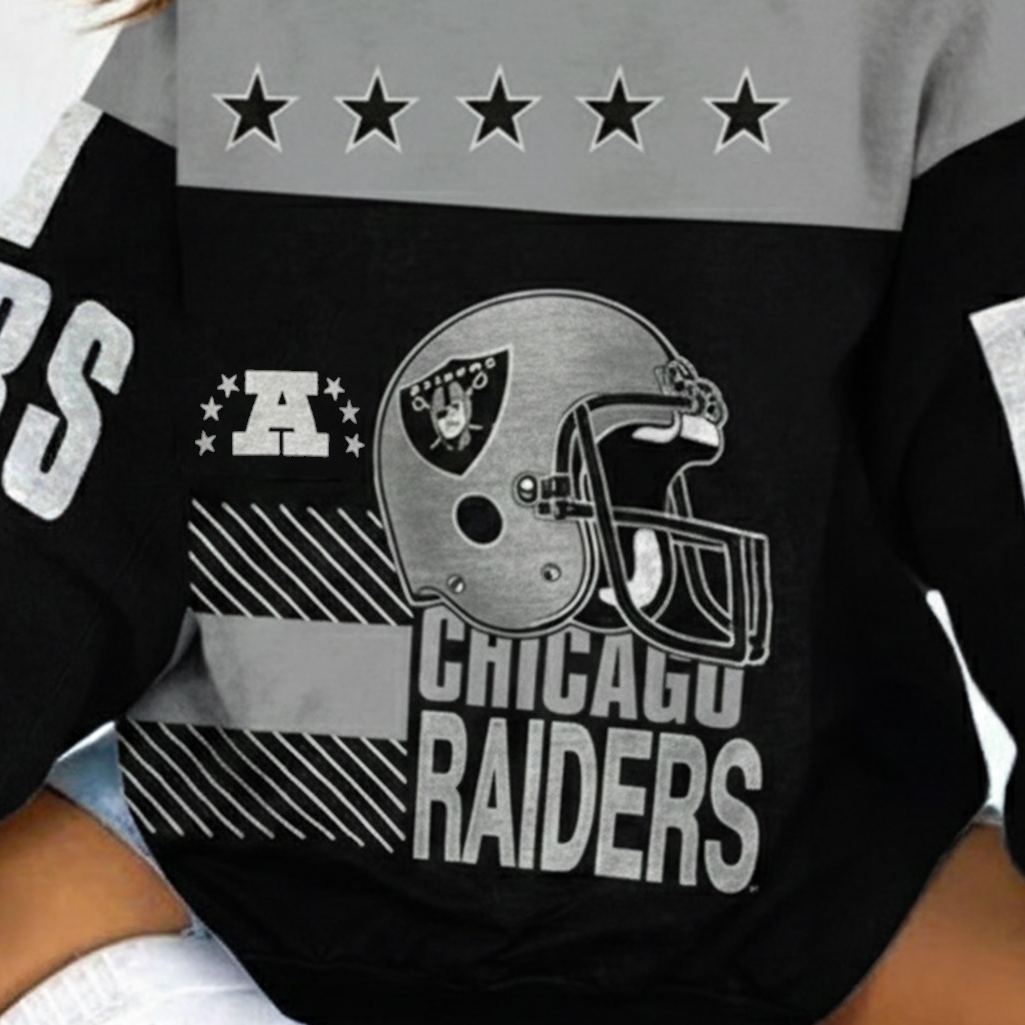 [Copy]Minnesota Vikings Football Tie-Dye Print Oversized Sweatshirt