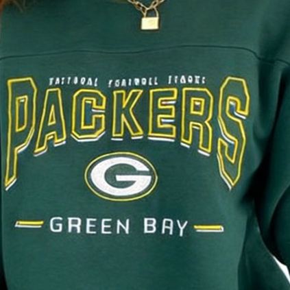 [Copy]Green Bay Packers Football Graphic Print Crewneck Sweatshirt