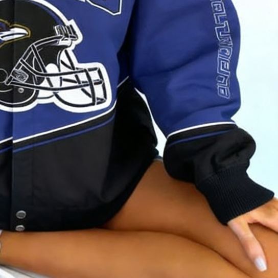 [Copy]Vintage Cincinnati Bengals Football Team Racing Long-Sleeve Zip-Up Jacket