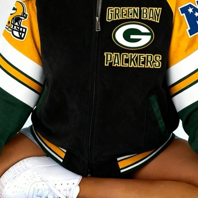 [Copy]Vintage Minnesota Vikings Football Team Racing Long-Sleeve Zip-Up Jacket