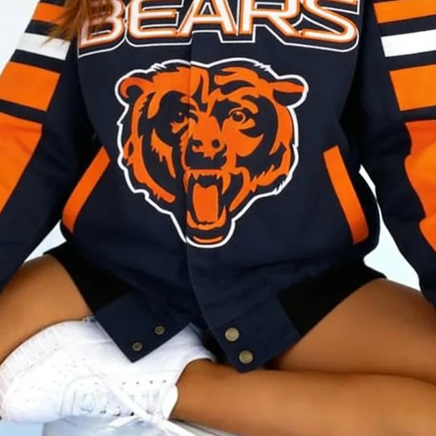 [Copy]Vintage Chicago BearsFootball Team Racing Long-Sleeve Jacket