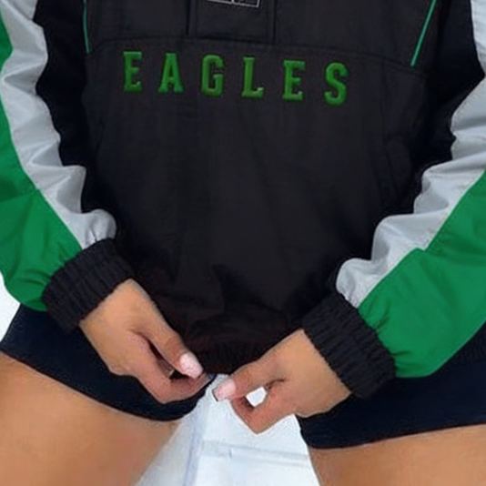 [Copy]New Orleans Saints Football Zipper Button Long-Sleeve Sweatshirt Jacket